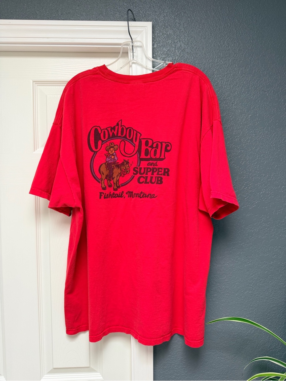 Cowboy Bar Fishtail Montana Red Graphic Tee